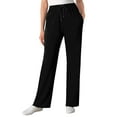 thumbnail image 1 of Woman Within Plus Size Petite Sport Knit Straight-Leg Pull-On Pants, 1 of 6