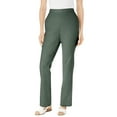 thumbnail image 1 of Woman Within Plus Size Petite Straight Leg Linen Pant, 1 of 6