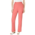 thumbnail image 1 of Woman Within Plus Size Petite Straight Leg Linen Pant, 1 of 6