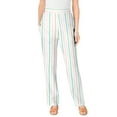 thumbnail image 1 of Woman Within Plus Size Petite Straight Leg Linen Pant, 1 of 6