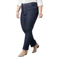 thumbnail image 1 of Woman Within Plus Size Petite Stretch Denim 5-Pocket Straight-Leg Jeans, 1 of 6