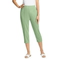 thumbnail image 1 of Woman Within Plus Size Petite The Hassle-Free Soft Knit Capri, 1 of 3