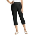 thumbnail image 1 of Woman Within Plus Size Petite The Hassle-Free Soft Knit Capri, 1 of 3