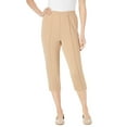 thumbnail image 1 of Woman Within Plus Size The Hassle-Free Soft Knit Capri, 1 of 3