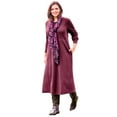 thumbnail image 1 of Woman Within Plus Size Petite Thermal Knit A-Line Dress, 1 of 6