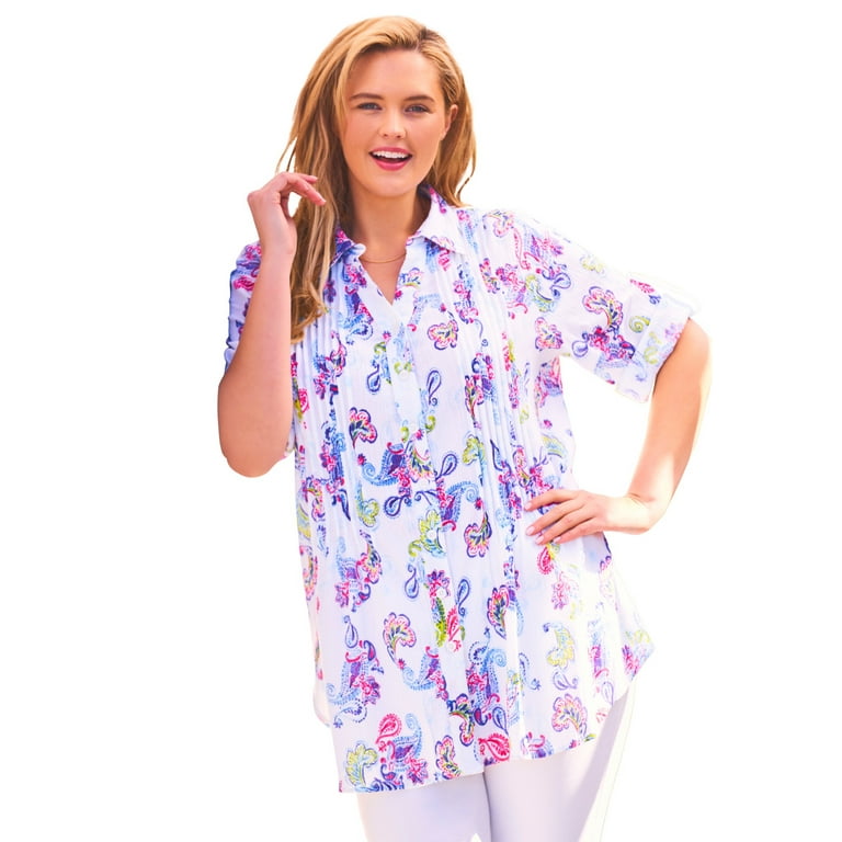 Gauze shirts plus best sale size