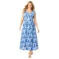 thumbnail image 1 of Woman Within Plus Size Petite Pintucked Sleeveless Dress, 1 of 6