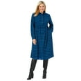 thumbnail image 1 of Woman Within Plus Size Plaid Flannel A-Line Shirtdress, 1 of 5