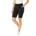 thumbnail image 1 of Woman Within Plus Size Stretch Cotton Pocket Bike Short, 1 of 3