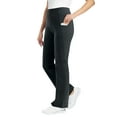 thumbnail image 1 of Woman Within Plus Size Stretch-Cotton Knit Pull-On Bootcut Pocket Leggings, 1 of 3