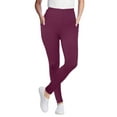 thumbnail image 1 of Woman Within Plus Size Stretch-Cotton Knit Pull-On Pocket Leggings, 1 of 5