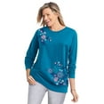 thumbnail image 1 of Woman Within Plus Size Printed Sweatshirt, 1 of 6
