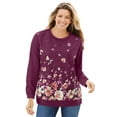 thumbnail image 1 of Woman Within Plus Size Printed Sweatshirt, 1 of 6