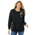 thumbnail image 1 of Woman Within Plus Size Printed Sweatshirt, 1 of 5