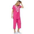 thumbnail image 1 of Woman Within Plus Size Printed Tunic And Capri Set, 1 of 2
