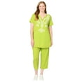 thumbnail image 1 of Woman Within Plus Size Printed Tunic And Capri Set, 1 of 3