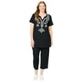 thumbnail image 1 of Woman Within Plus Size Printed Tunic And Capri Set, 1 of 3