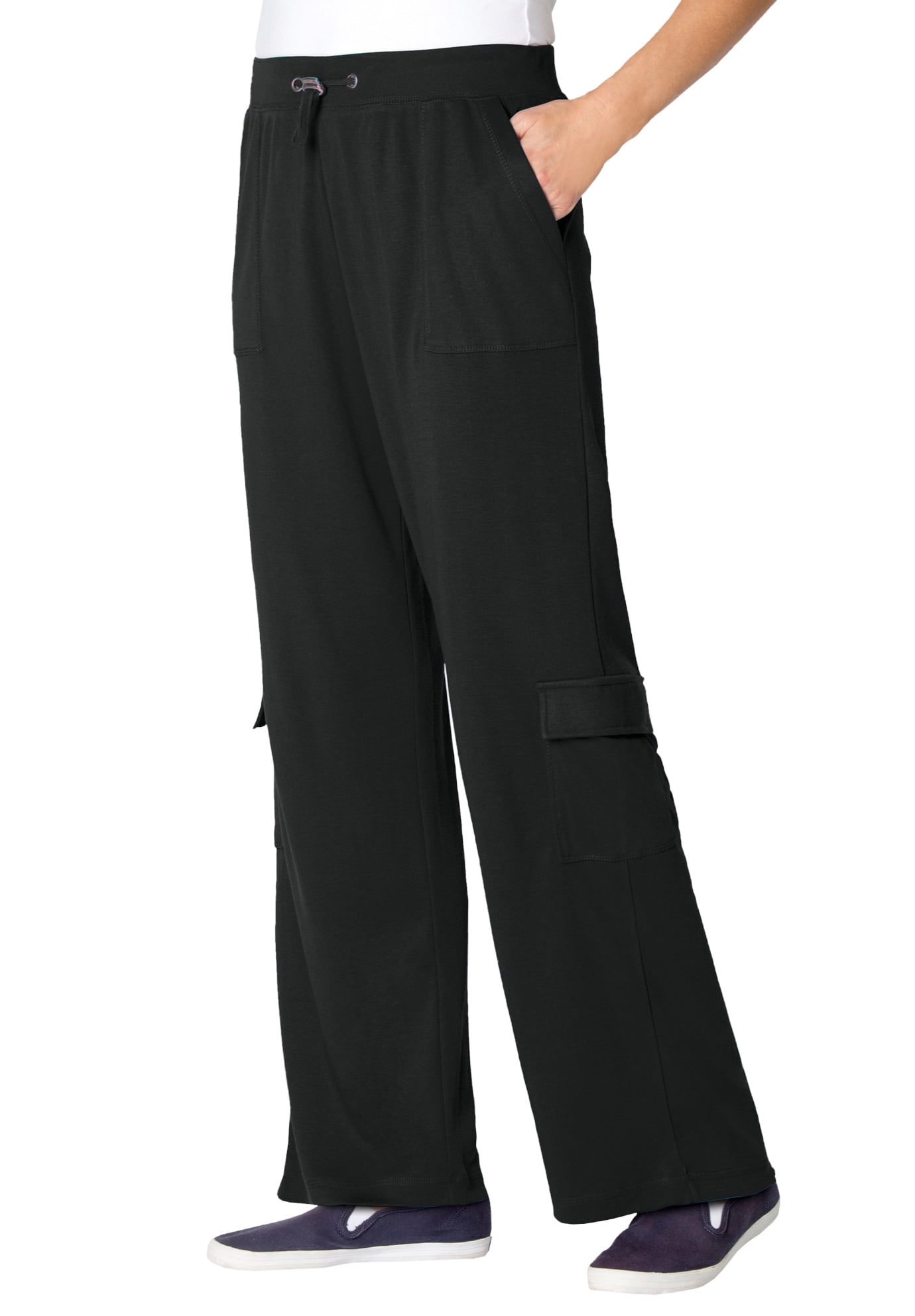 Woman Within Women's Plus Size Pull-On Elastic Waist Soft Pants Pants