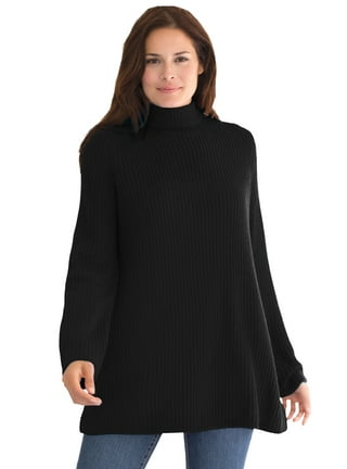  Woman Within Women's Plus Size Rib-Knit Trim Wool Coat