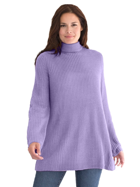Plus Size Pullover Shaker Swing Sweater