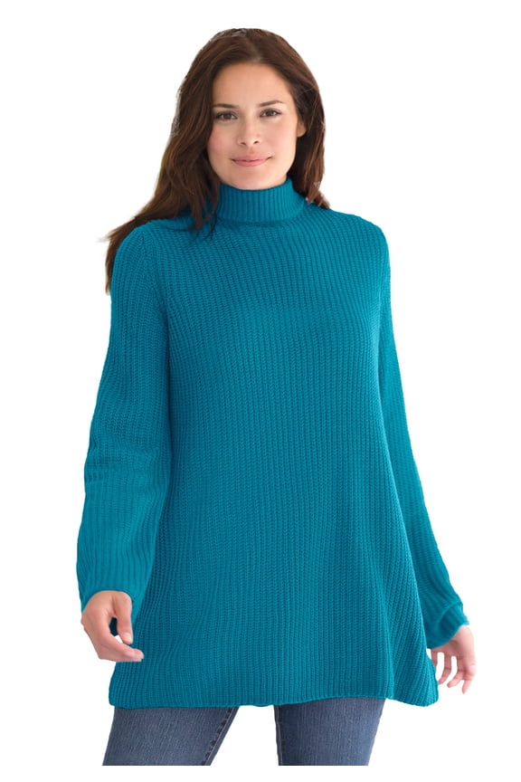 Plus Size Pullover Shaker Swing Sweater