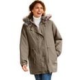 thumbnail image 1 of Woman Within Plus Size Quilt-Lined Taslon Anorak, 1 of 6