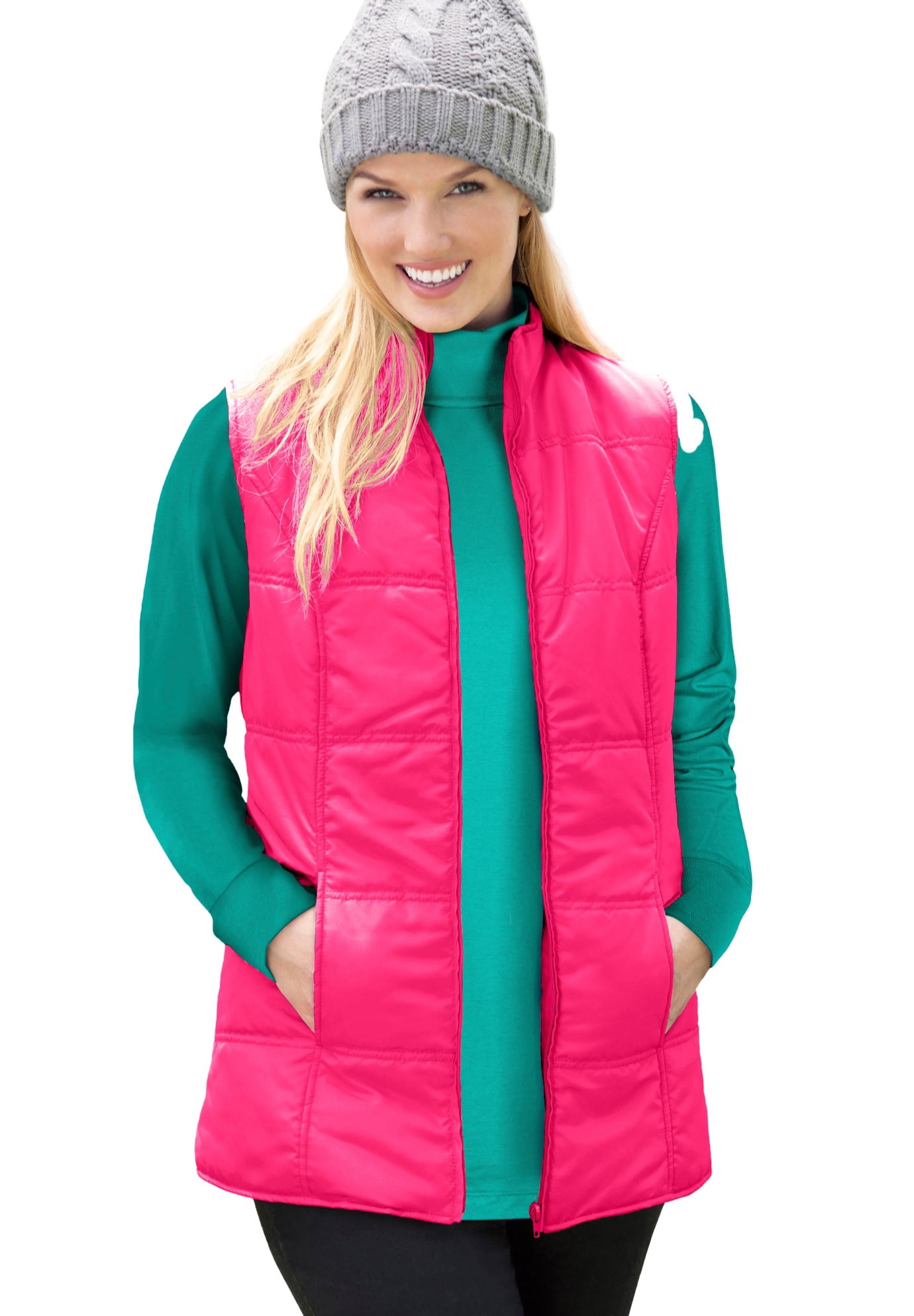 Woman within quilted best sale vests