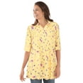 thumbnail image 1 of Woman Within Plus Size Rayon Pintucked Effortless Tunic Blouse, 1 of 6