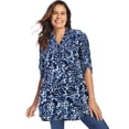 thumbnail image 1 of Woman Within Plus Size Rayon Pintucked Effortless Tunic Blouse, 1 of 3