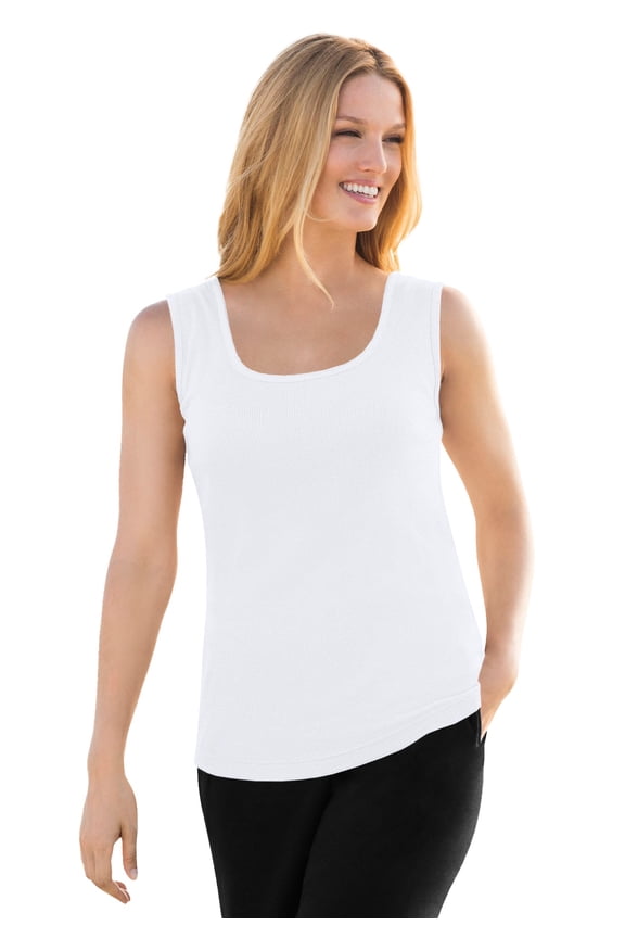 Plus Size Rib Knit Tank