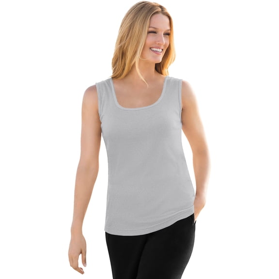 Woman Within Plus Size Rib Knit Tank
