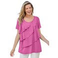 thumbnail image 1 of Woman Within Plus Size Ruffle Tee, 1 of 5