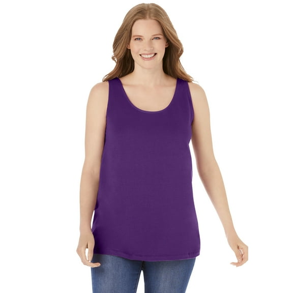 Woman Within Plus Size Scoopneck Tank