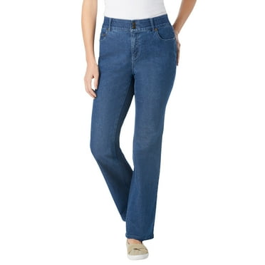 Woman Within Plus Size Secret Solutions; Tummy Smoothing Bootcut Denim Jean