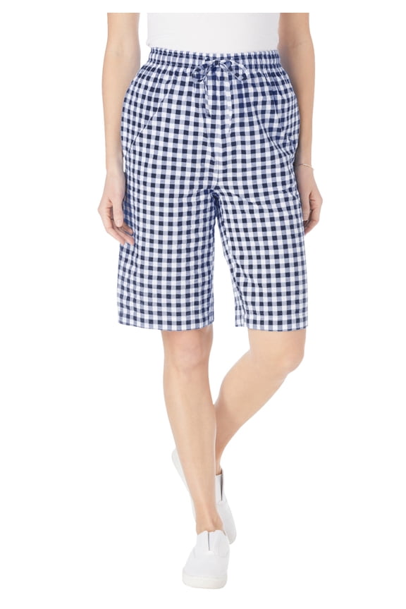 Plus Size Seersucker Short