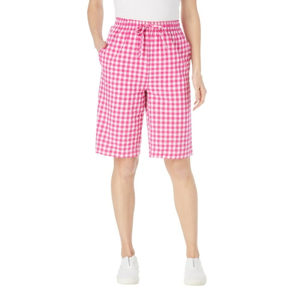 Woman Within Plus Size Seersucker Short