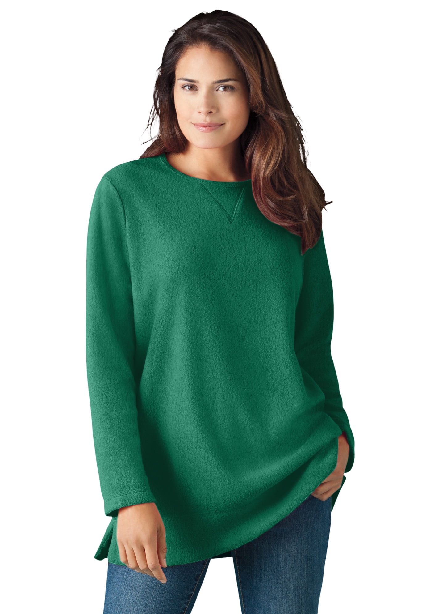Sweatshirt Crewneck By Woman Within Size: 1x