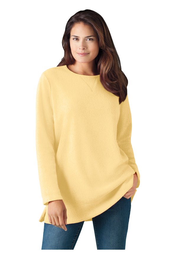Plus Size Sherpa Sweatshirt