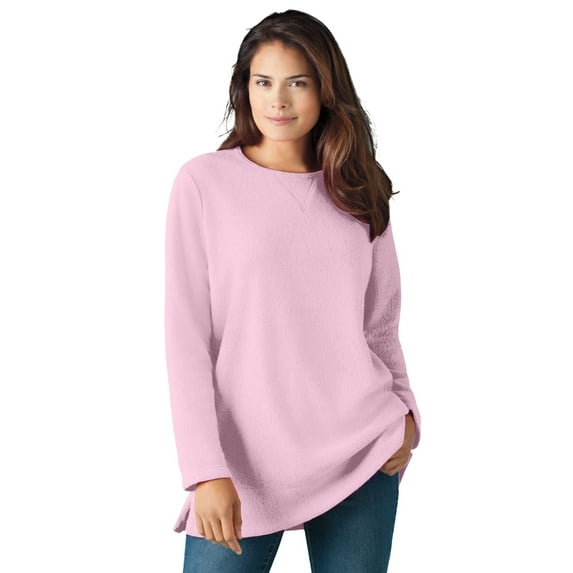 Woman Within Plus Size Sherpa Sweatshirt