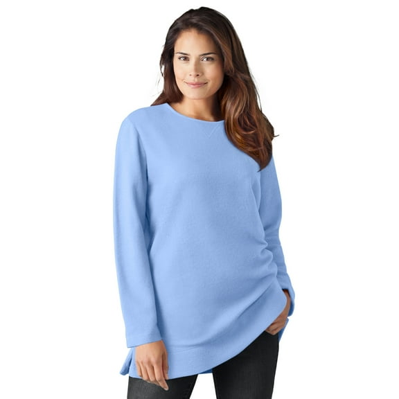 Woman Within Plus Size Sherpa Sweatshirt