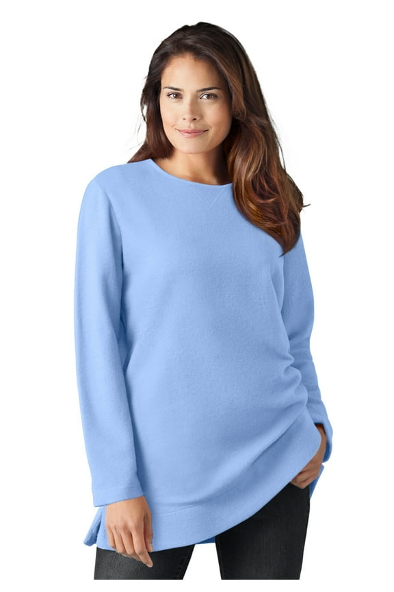 Plus Size Sherpa Sweatshirt
