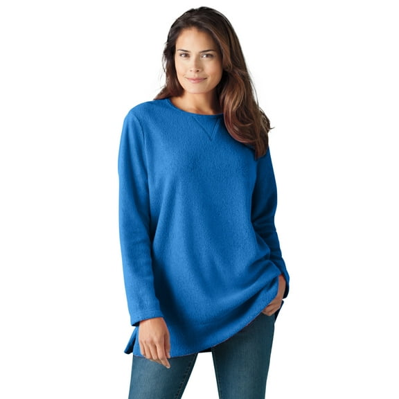 Woman Within Plus Size Sherpa Sweatshirt