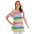 thumbnail image 1 of Woman Within Plus Size Short-Sleeve Cold-Shoulder Tee, 1 of 6