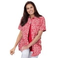 thumbnail image 1 of Woman Within Women's Plus Size Short-Sleeve Cotton Campshirt, 1 of 6