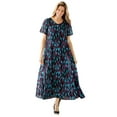 thumbnail image 1 of Woman Within Plus Size Short-Sleeve Crinkle Dress, 1 of 6