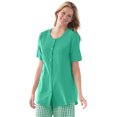 thumbnail image 1 of Woman Within Women's Plus Size Short-Sleeve Crinkle Shirt, 1 of 4