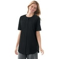 thumbnail image 1 of Woman Within Plus Size Short-Sleeve Crinkle Shirt, 1 of 3