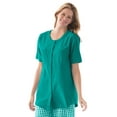 thumbnail image 1 of Woman Within Plus Size Short-Sleeve Crinkle Shirt, 1 of 6