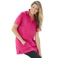 thumbnail image 1 of Woman Within Plus Size Short-Sleeve Hoodie, 1 of 4