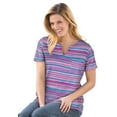 thumbnail image 1 of Woman Within Plus Size Notch-Neck Pocket Tee, 1 of 6